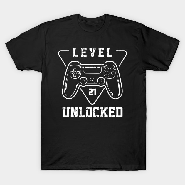 Level 21 Unlocked T-Shirt by GronstadStore